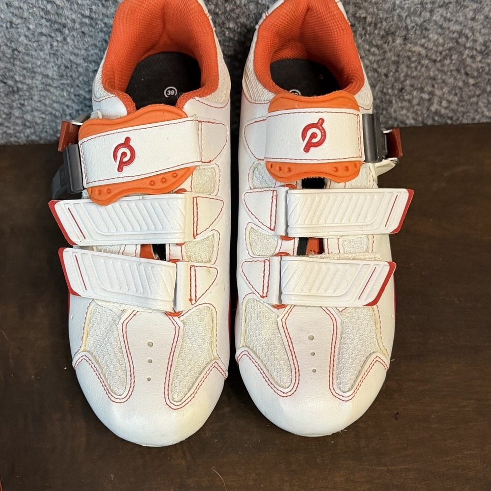 Peloton Shoes White Orange Size 36 Women's 5.5